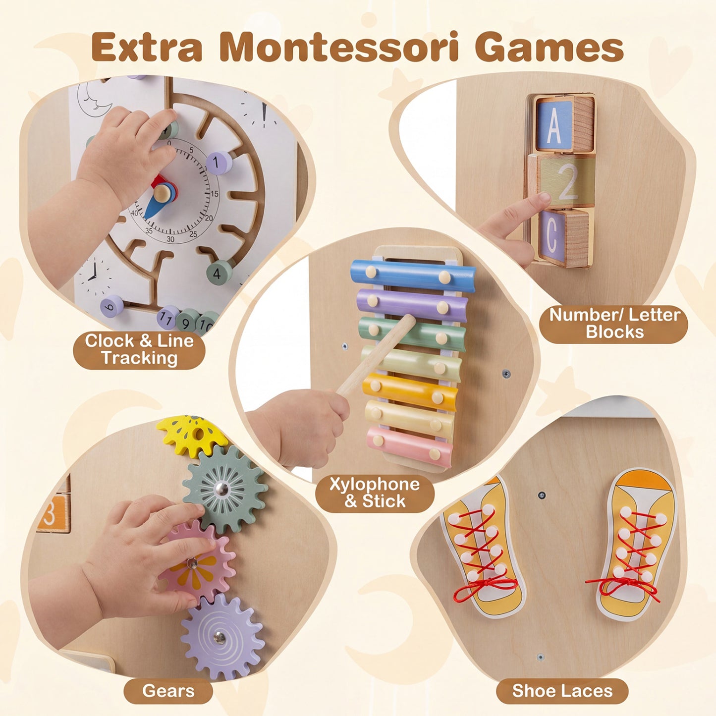 Kids Standing Tower with Detachable Chalkboard and Montessori Games for 3+ Years Old Toddler & Kids Furniture at Gallery Canada