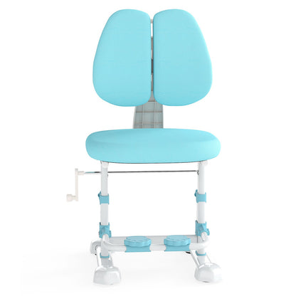 Kids Study Chair with Adjustable Double Backrest and Footrest, Blue Kids Chairs & Seating at Gallery Canada