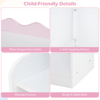 Kids Toy Storage Organizer, Dress Up Closet Wardrobe With Clothing Rack, Pink Kids Storage at Gallery Canada