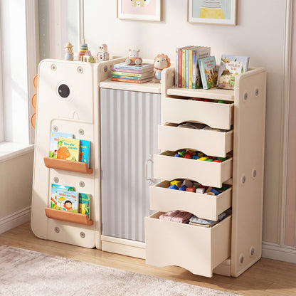 Kids Toy Storage Organizer, 5 Removable Bins, Beige Kids Storage at Gallery Canada