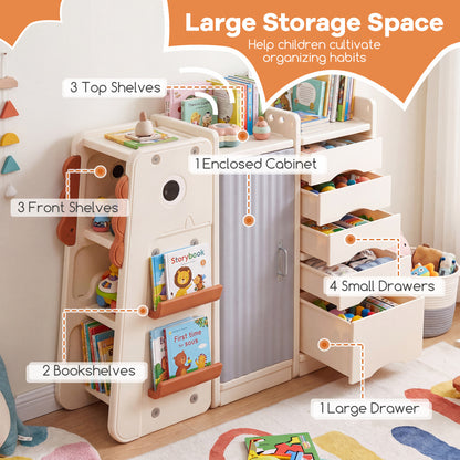 Kids Toy Storage Organizer, 5 Removable Bins, Beige Kids Storage at Gallery Canada
