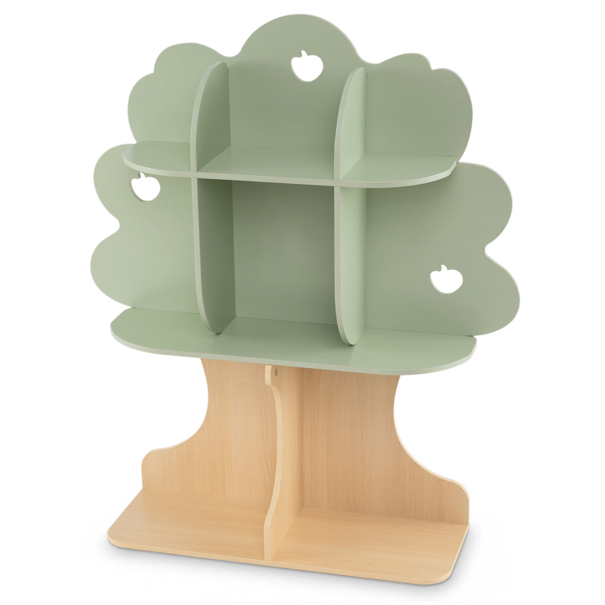 Kids Tree Bookshelf, 45" Tall, Freestanding Bookcase, Green Kids Storage Green at Gallery Canada