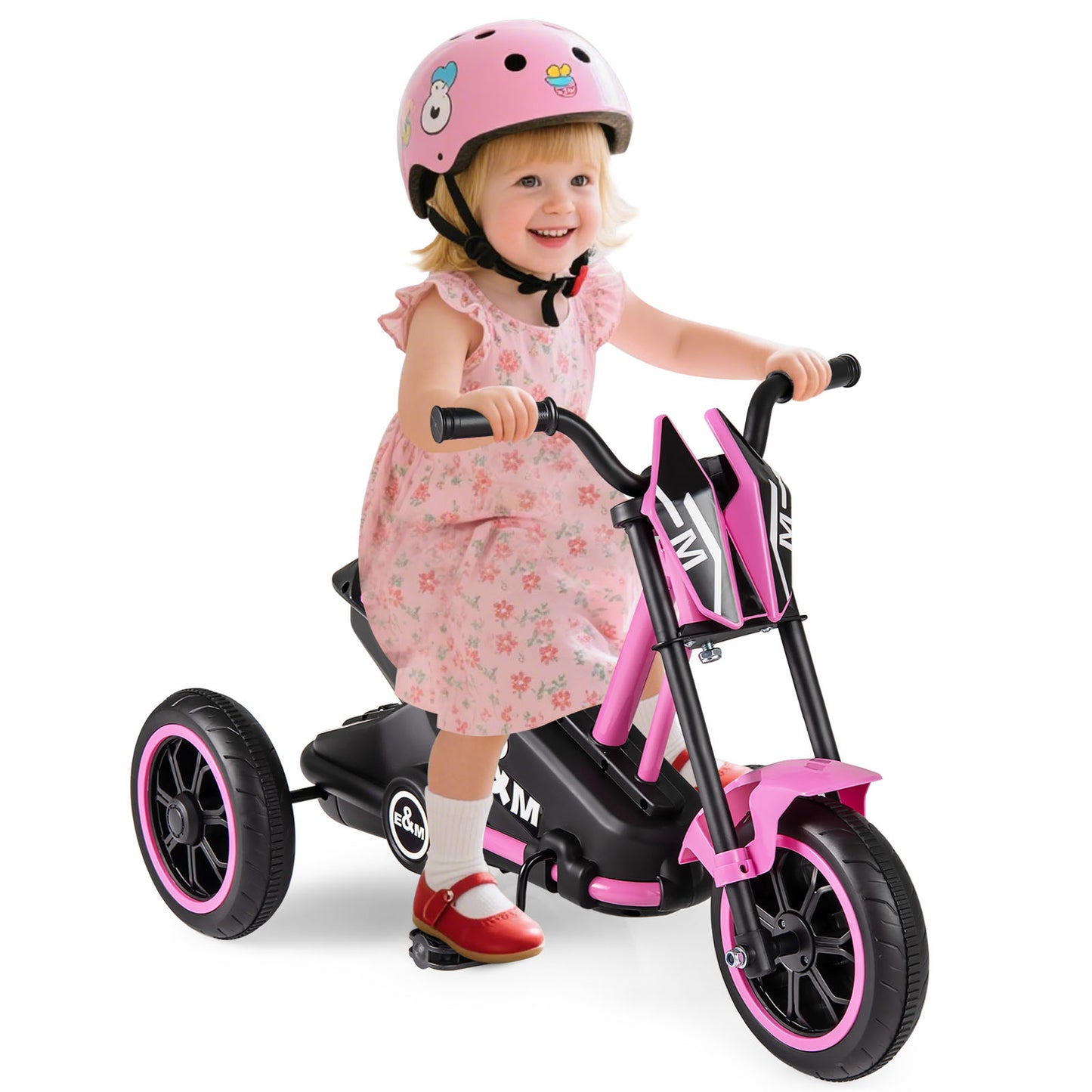Kids Tricycle 3-Wheel Toddler Bike with Foot Pedals Forward Backward, Pink Balance Bikes at Gallery Canada
