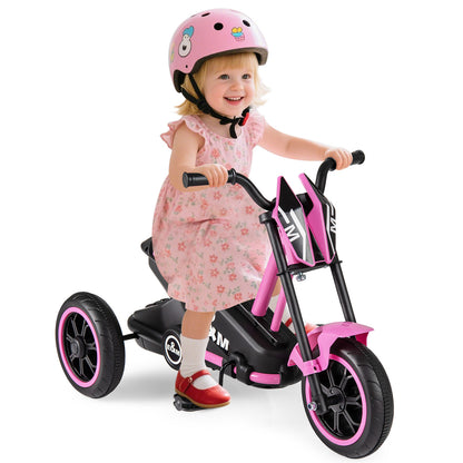 Kids Tricycle 3-Wheel Toddler Bike with Foot Pedals Forward Backward, Pink Balance Bikes at Gallery Canada