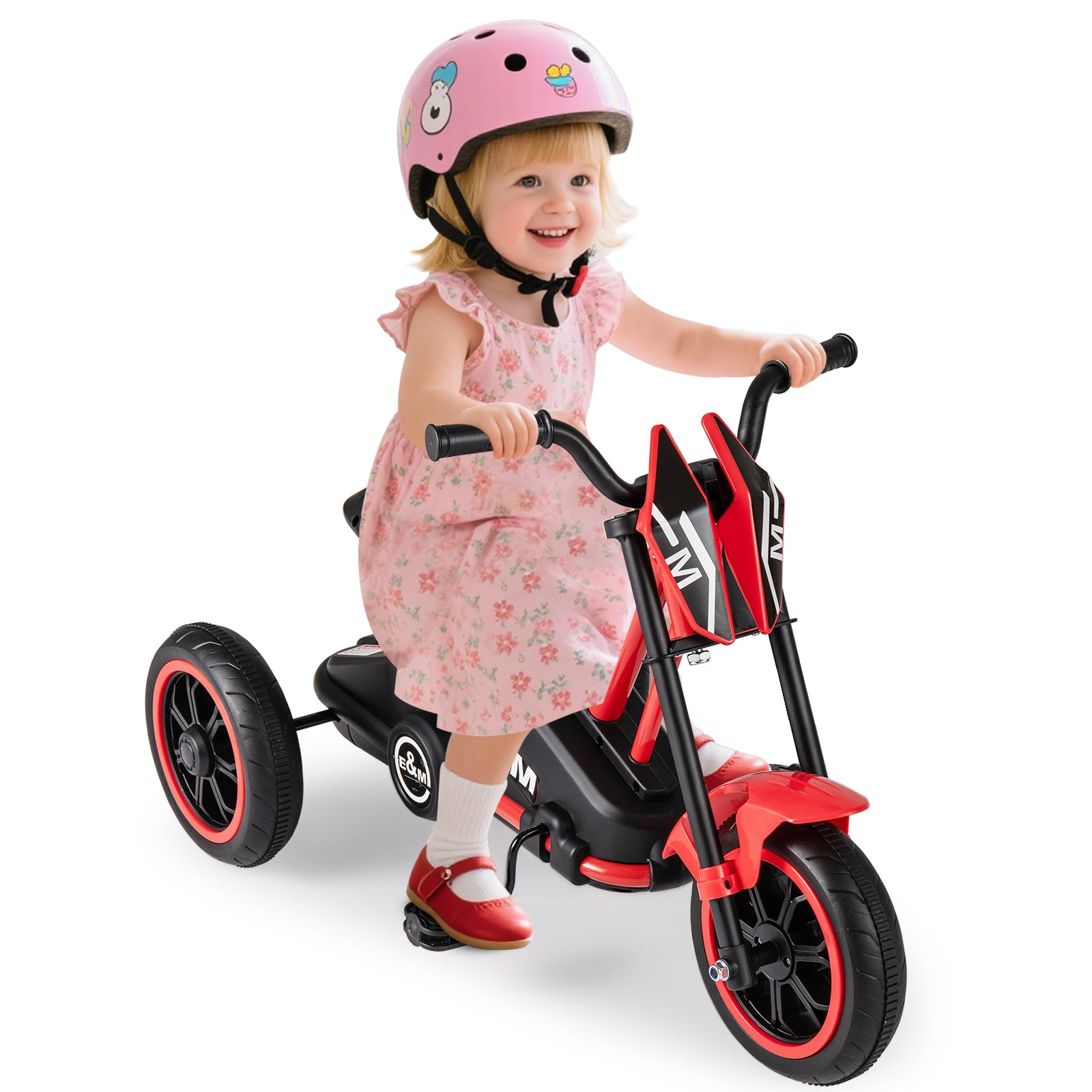 Kids Tricycle 3-Wheel Toddler Bike with Foot Pedals Forward Backward, Red Balance Bikes at Gallery Canada