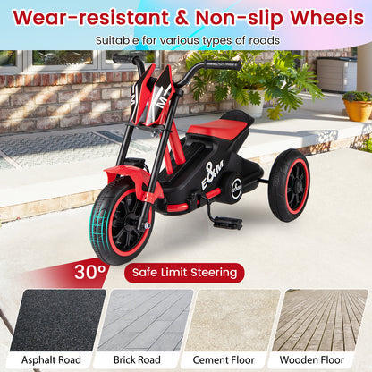 Kids Tricycle 3-Wheel Toddler Bike with Foot Pedals Forward Backward, Red Balance Bikes at Gallery Canada