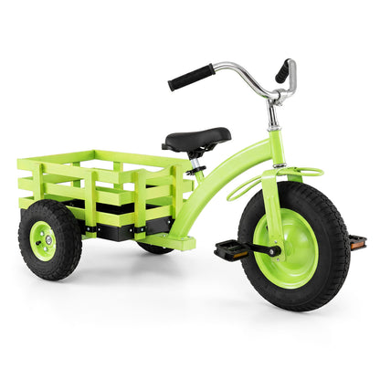 Kids Tricycle with 15 Inch Inflatable Rubber Tires , Green Kids Bike Green at Gallery Canada