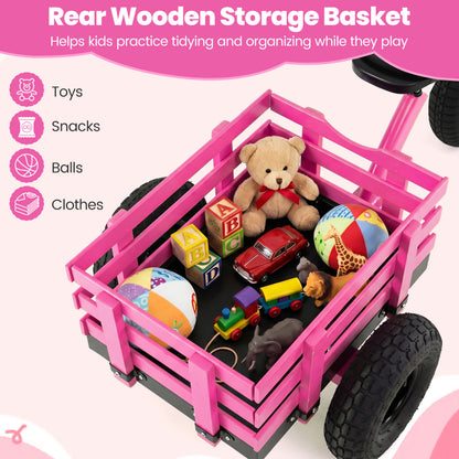 Kids Tricycle with 15 Inch Inflatable Rubber Tires , Pink Kids Bike at Gallery Canada