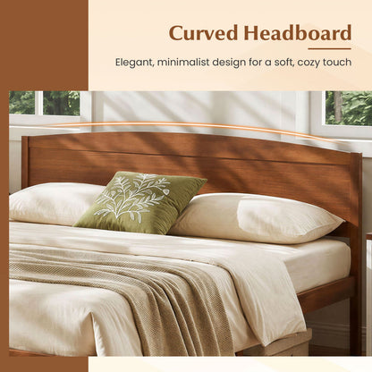 Cadre de lit plateforme en bois de taille king