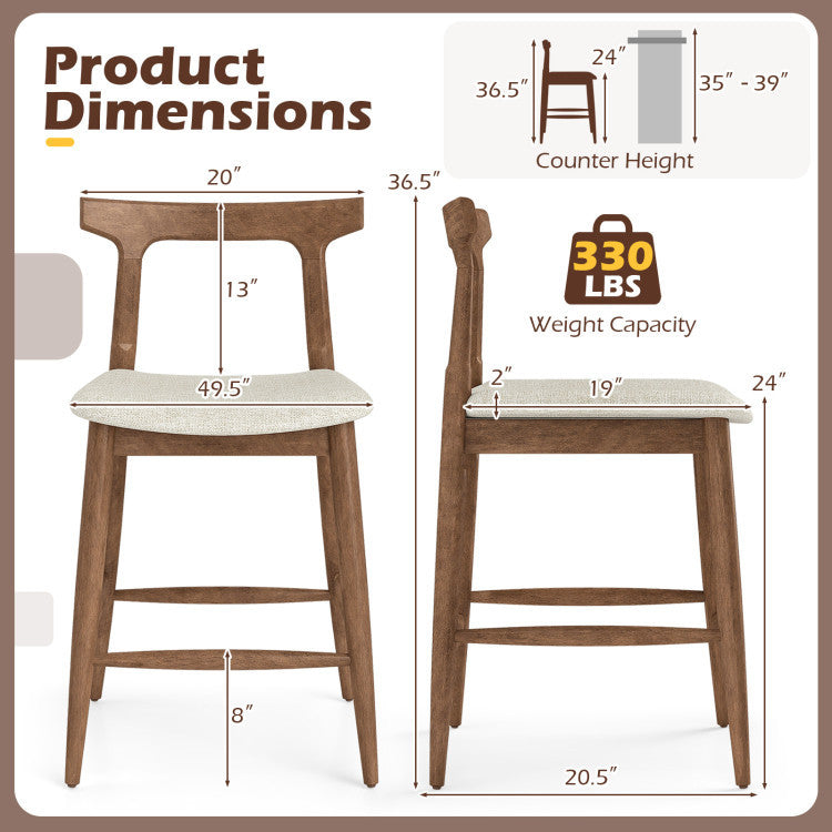 Kitchen Island With Storage, 2 Counter Height Solid Wood Bar Stools Kitchen & Dining at Gallery Canada