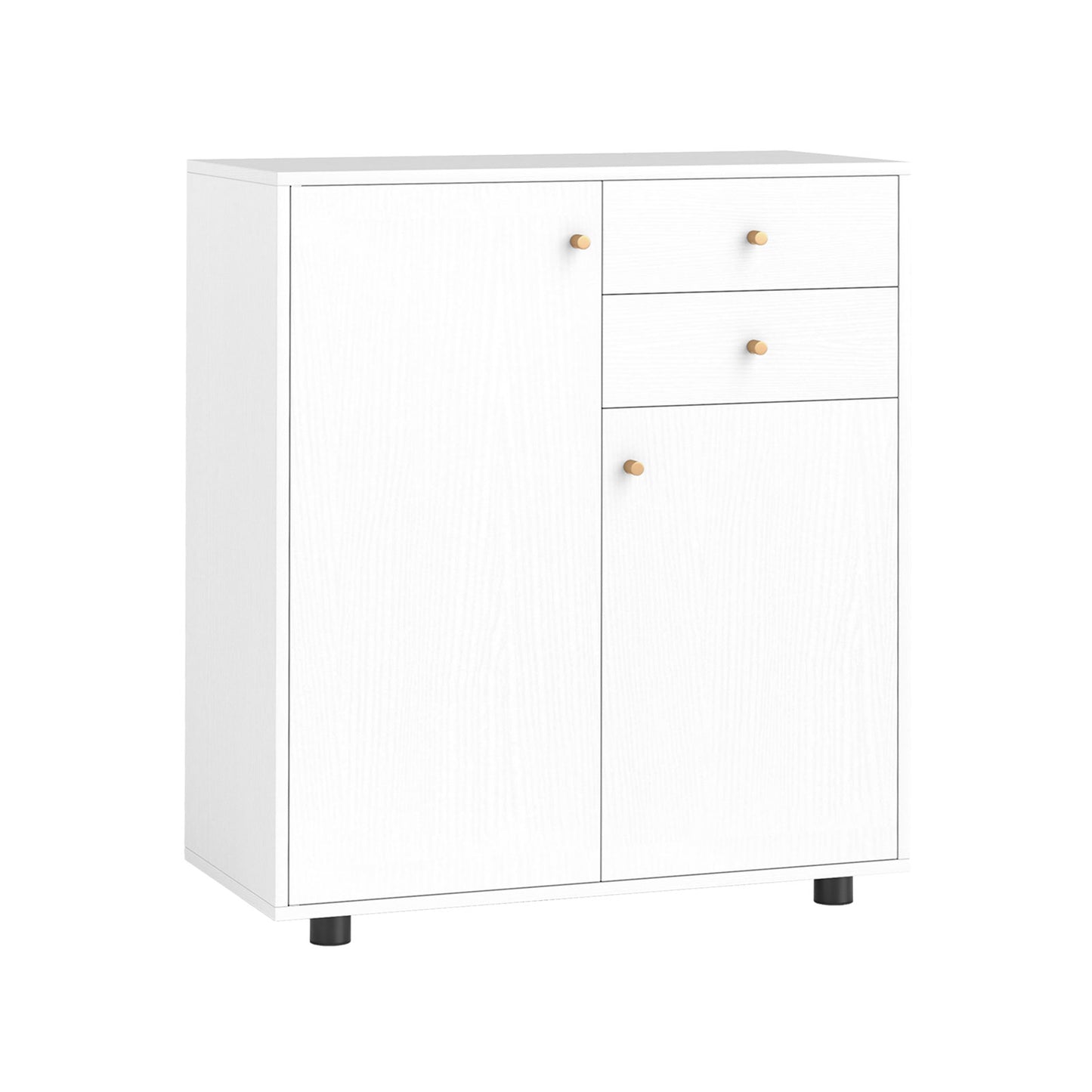 Kitchen Sideboard Buffet Cabinet Coffee Bar Cabinet with 2 Drawers 2 Doors and 3 Adjustable Shelves, White Sideboards Cabinets & Buffets at Gallery Canada