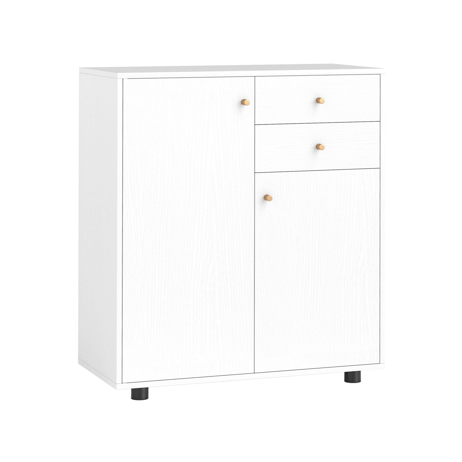Kitchen Sideboard Buffet Cabinet Coffee Bar Cabinet with 2 Drawers 2 Doors and 3 Adjustable Shelves, White Sideboards Cabinets & Buffets at Gallery Canada