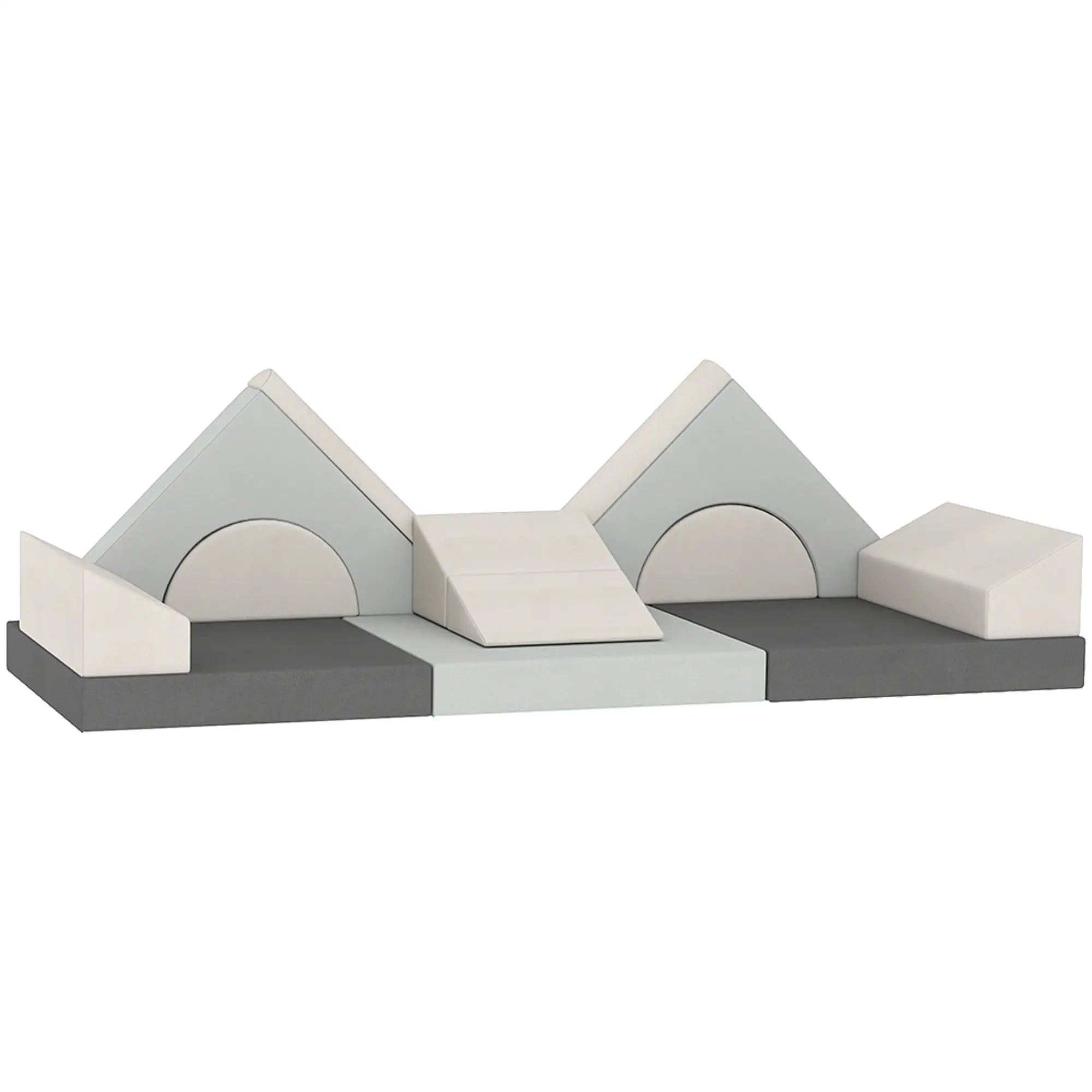 12 PCS Modular Kids Play Couch, Toddler Sectional Sofa, Grey Kids Gym & Playmats Light Grey, Dark Grey at Gallery Canada