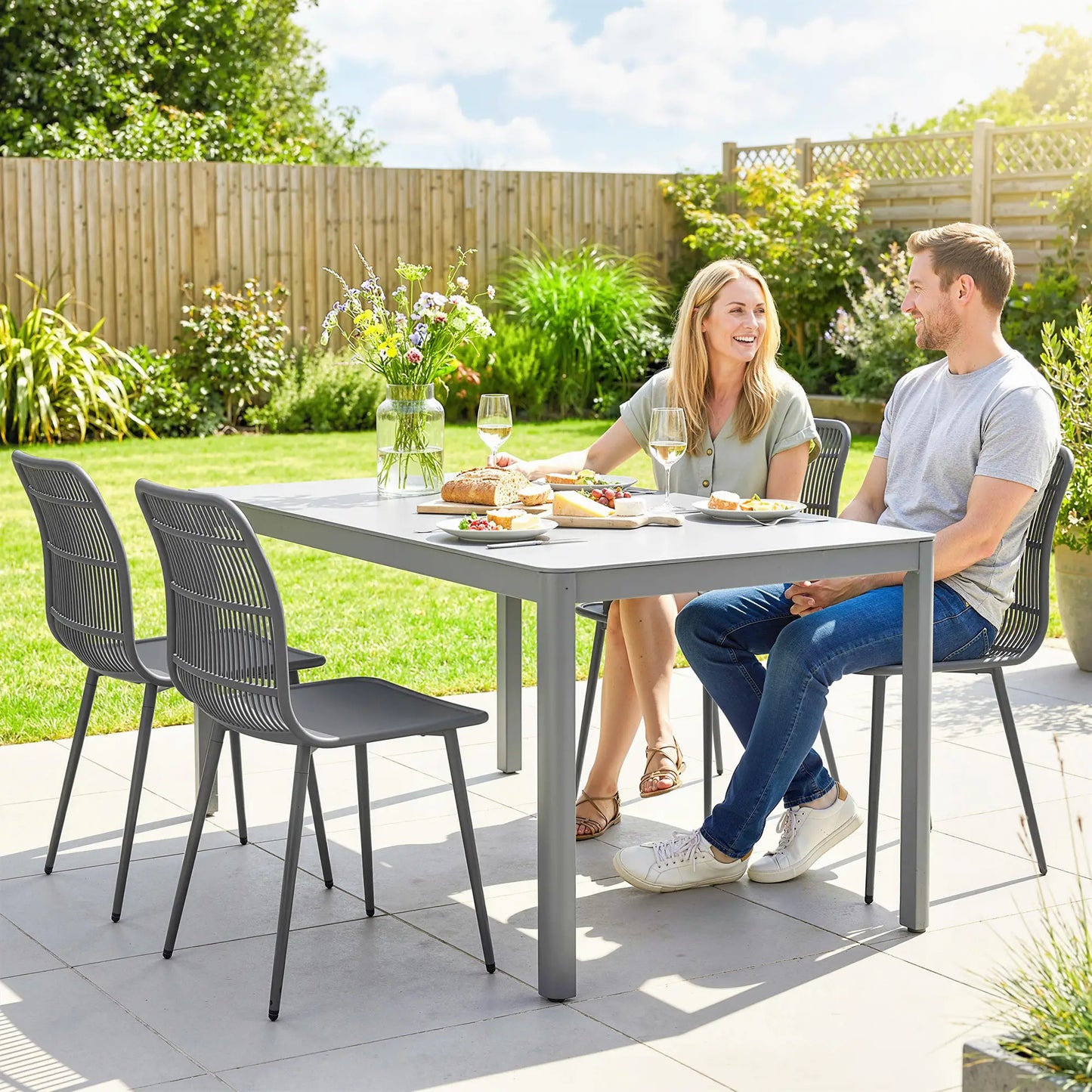 Outdoor Dining Chairs Set Of 4, Grey Patio Chairs at Gallery Canada