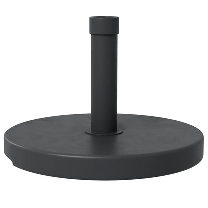 33 Lbs Concrete Parasol Base, 18.3" Round Umbrella Stand, Black Umbrella Bases Black at Gallery Canada