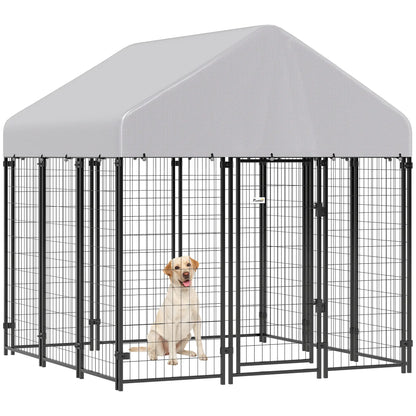 Outdoor Dog Kennel, Waterproof UV-Resistant Cover, 6' x 6' x 6' Dog Kennels at Gallery Canada
