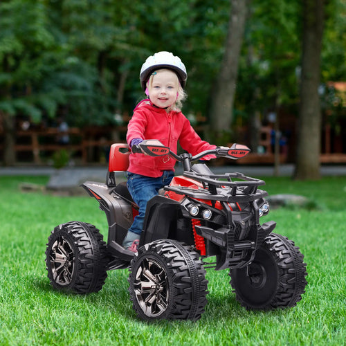 Kids Ride-On Car, 12V 10AH ATV, Battery Powered, 1.8-5 mph, Red