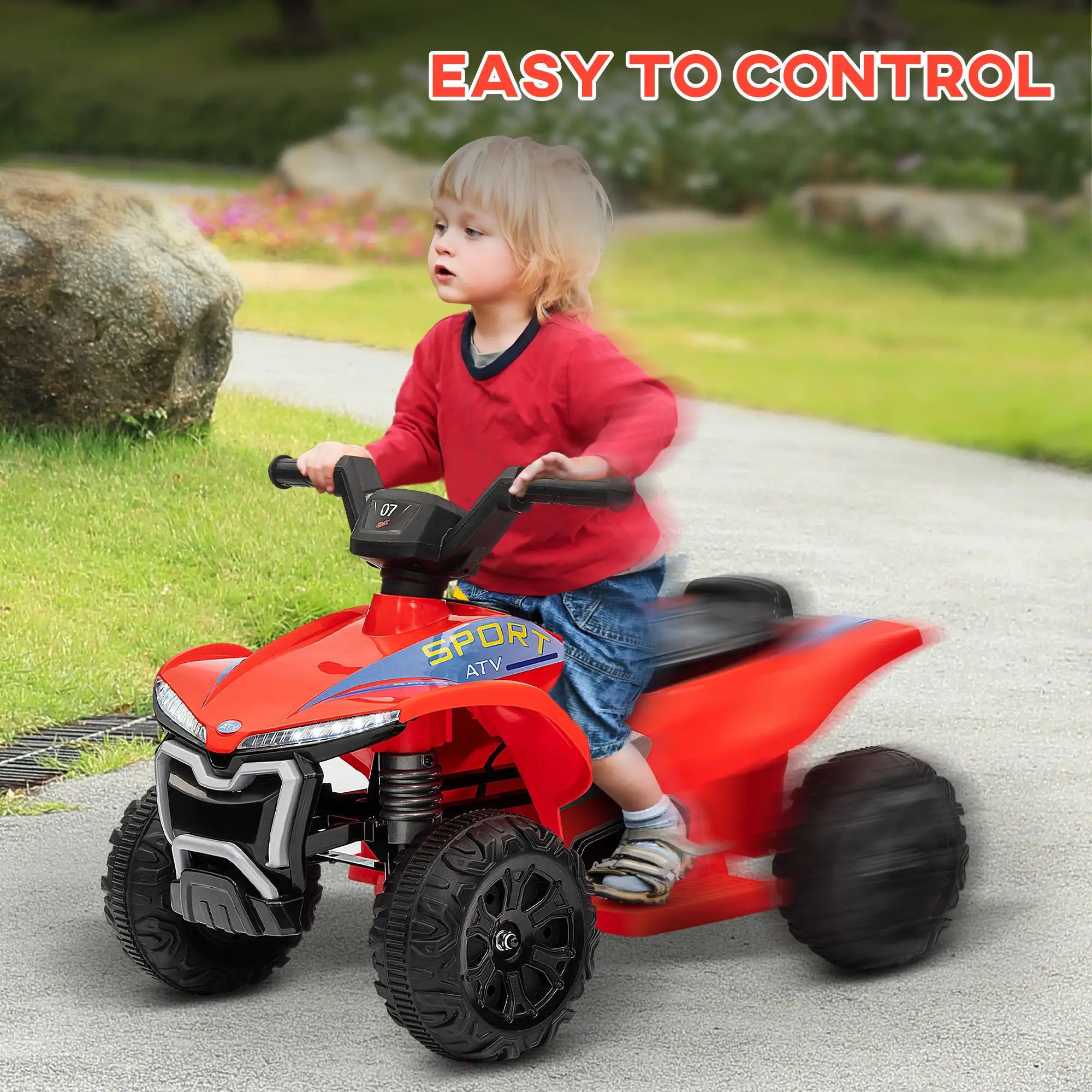Kids ATV, 6V Battery Powered, for 18-36 Months, Red Electric Ride On Toys at Gallery Canada