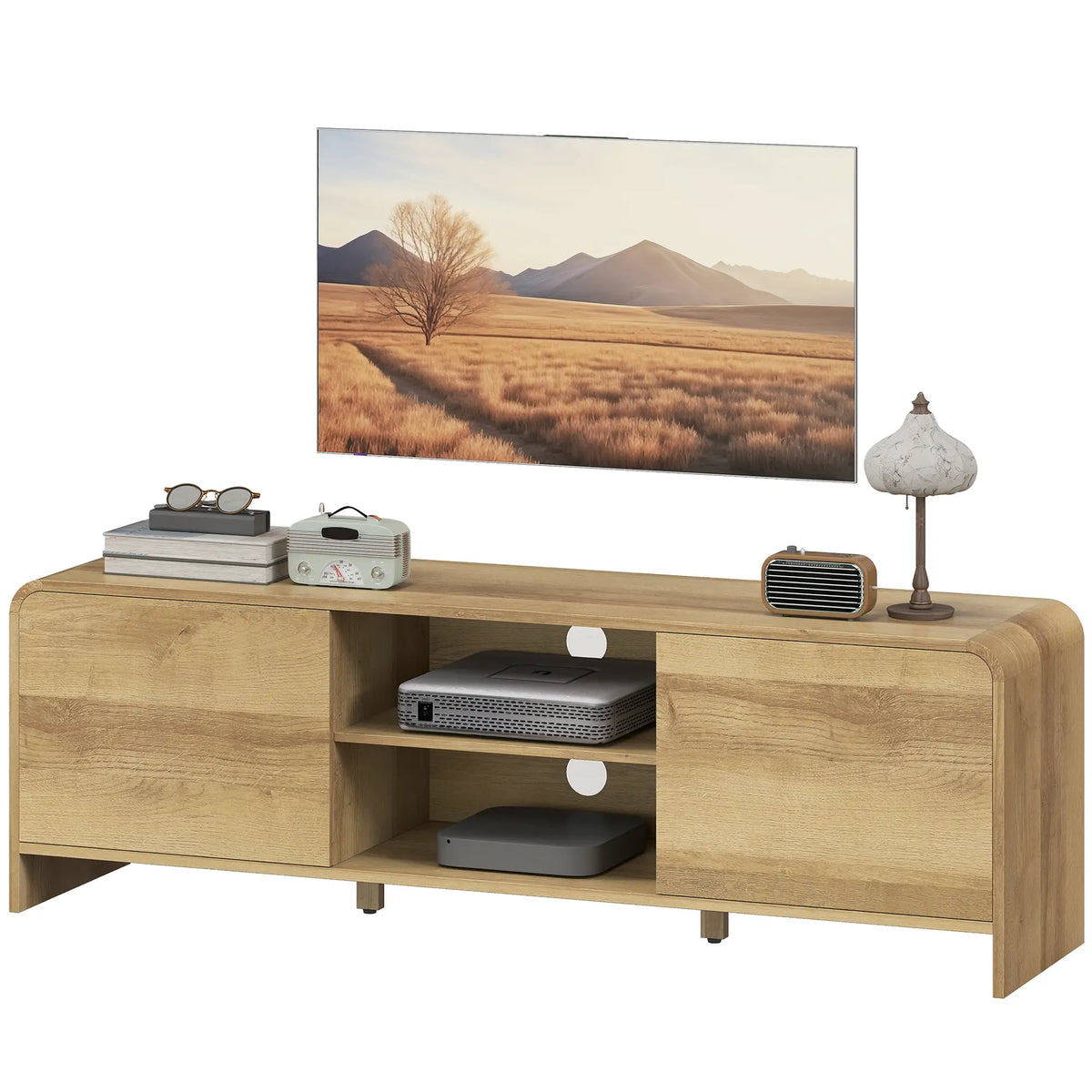 TV Stand For 65 Inch TV, Nordic Entertainment Center, Natural TV Stands Natural at Gallery Canada