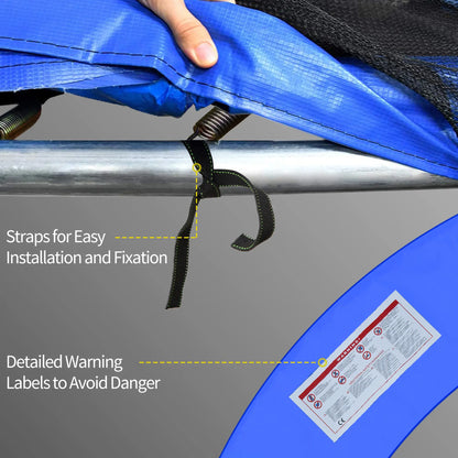 12ft Trampoline Pad, 144" Spring Safety Cover, Blue Trampolines at Gallery Canada