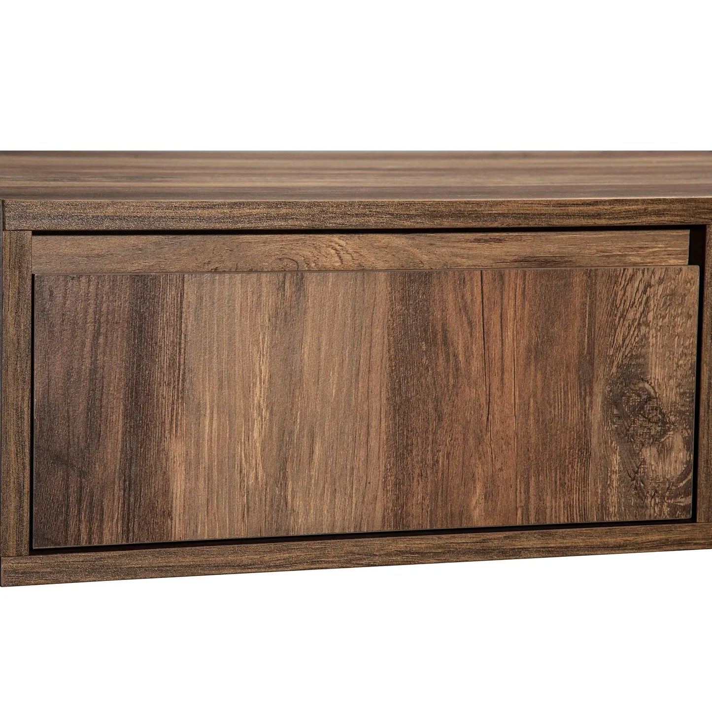 Grain Coffee Table, Double Storage, 43.5" L x 23.5" W x 15.5" H, Grey+Wood Coffee Tables at Gallery Canada
