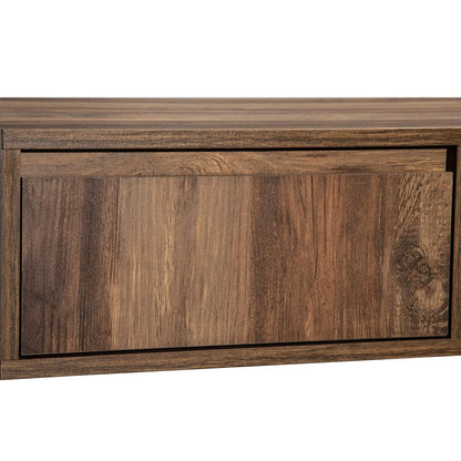 Grain Coffee Table, Double Storage, 43.5" L x 23.5" W x 15.5" H, Grey+Wood Coffee Tables at Gallery Canada