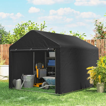 6.6' x 7.8' Portable Shed, Waterproof Bike Tent, Black Sheds at Gallery Canada