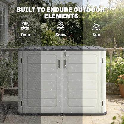 35 Cu.Ft Outdoor Storage Cabinet, Waterproof HDPE Shed With Lockable Doors Outdoor Storage Cabinet at Gallery Canada