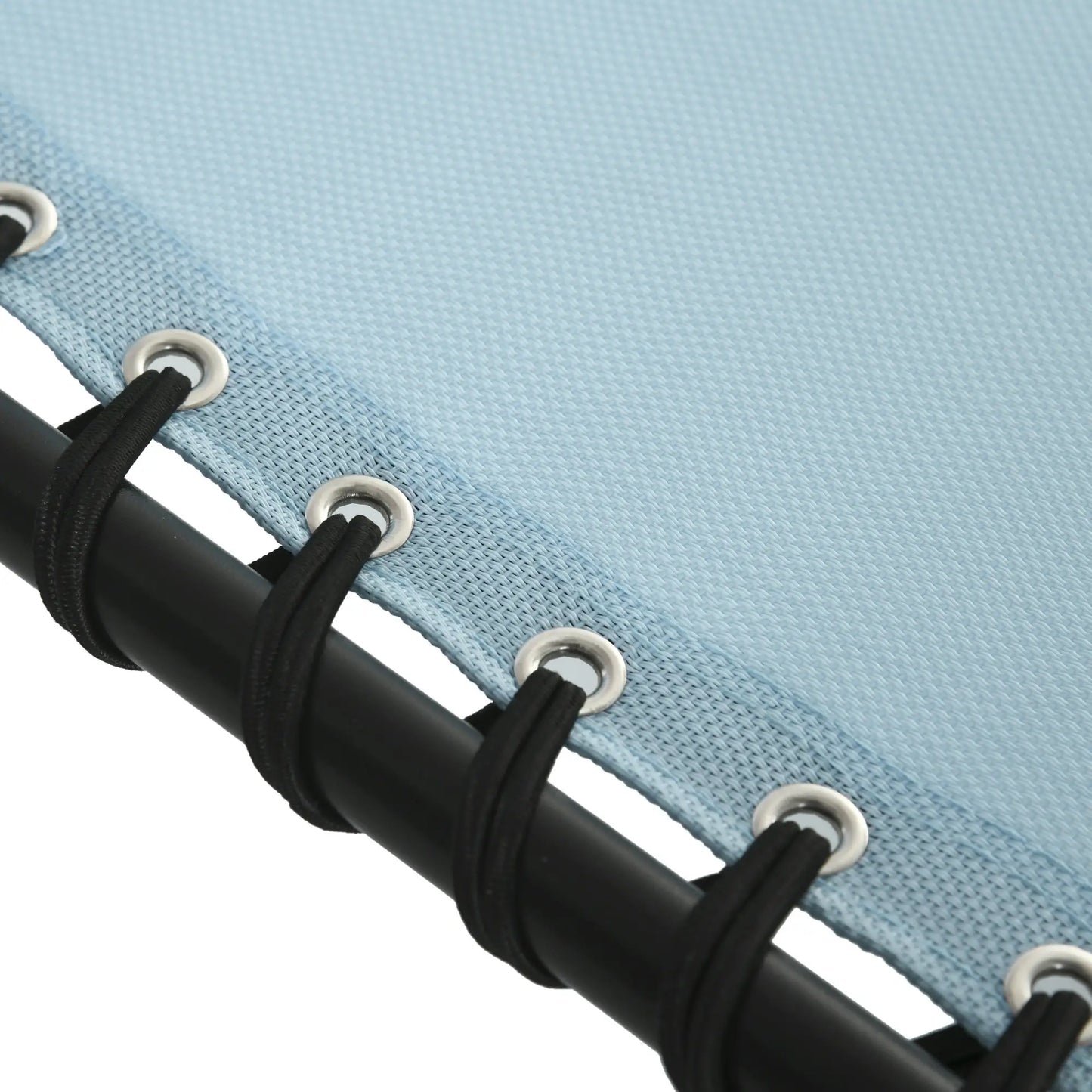 Outdoor Folding Lounge Chair, 4-Level Adjustable, Light Blue Lounger Chairs at Gallery Canada