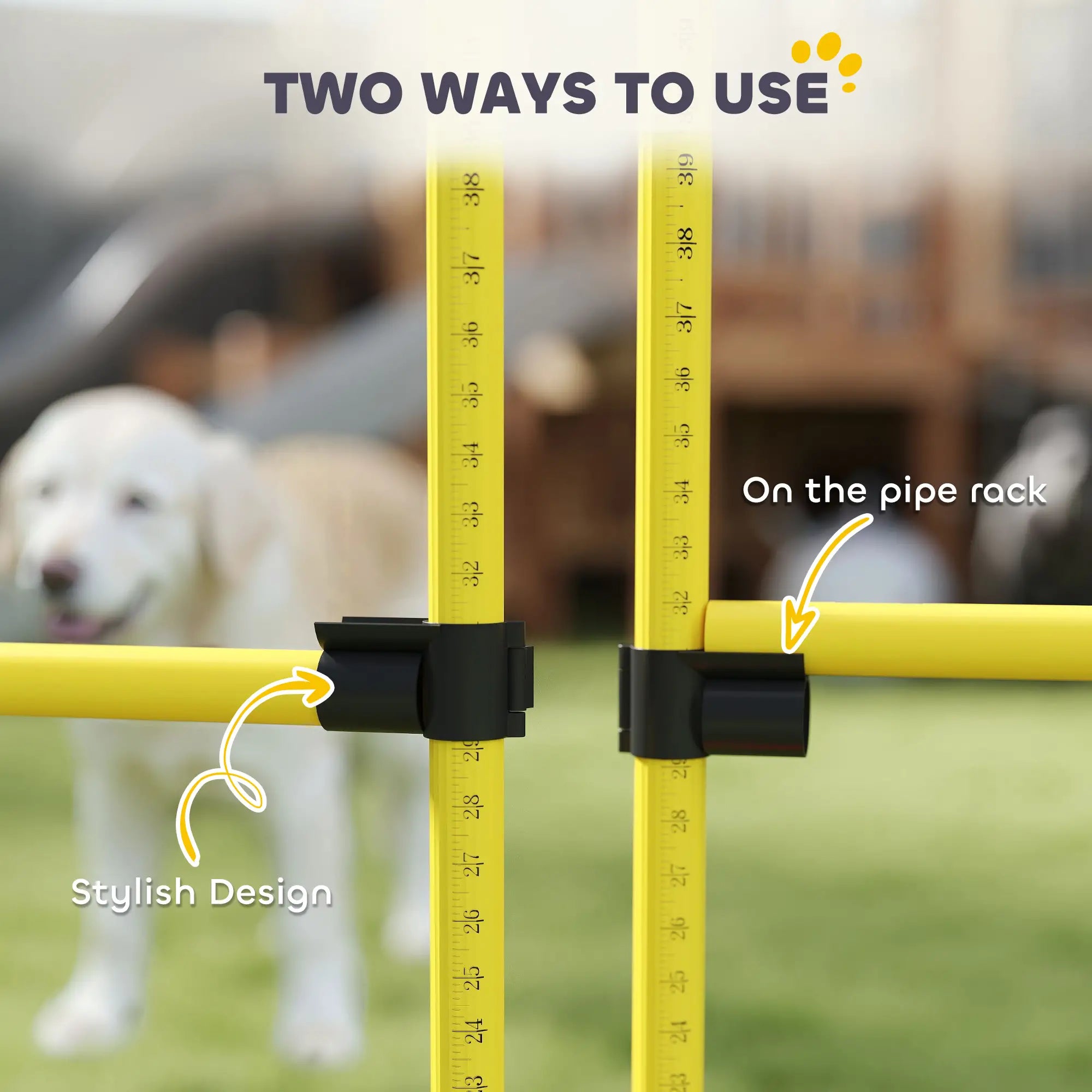 Dog Agility Training Equipment, 4 Pcs Obstacle Course, Yellow Dog Agility Training Equipment at Gallery Canada