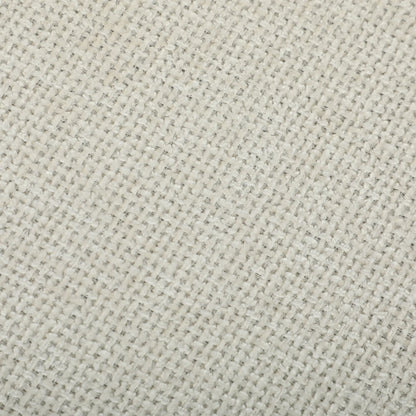 3 Seater Sofa Upholstered with Padded Cushion Modern Button Tufted Couch with Wood Legs, Cream White 3-Seater Sofas at Gallery Canada