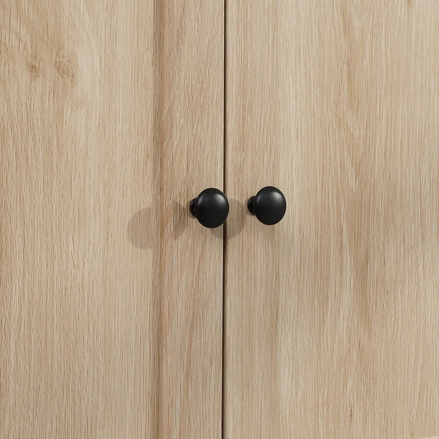 Modern Kitchen Pantry Cabinet, Freestanding with Adjustable Shelves, Oak Kitchen Pantry Cabinets at Gallery Canada