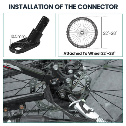 Bike Trailer, Cargo Trailer with 45 Gal Storage Box, 20" Tires, 88 lbs Capacity Bike Cargo Trailers at Gallery Canada