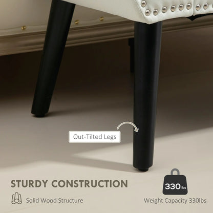 Modern Upholstered Bench, End of Bed Bench for Bedroom, Hallway Bench with Arms and Nailhead Trim Storage Ottomans & Benches at Gallery Canada