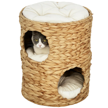 2-Storey Cat Condo Barrel, Small Cat Tree Tower, Light Brown Cat Towers at Gallery Canada