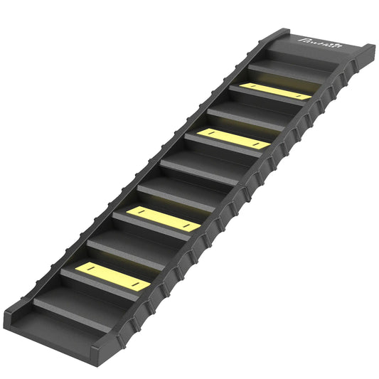 Foldable Dog Ramp With Anti-Slip Steps, Pet Stairs For Senior Pets, Black Dog Stairs Black at Gallery Canada