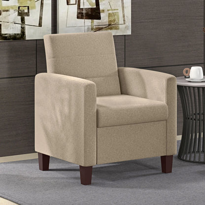 Modern Fabric Accent Chair, with Seat Cushion, Light Brown Accent Chairs at Gallery Canada