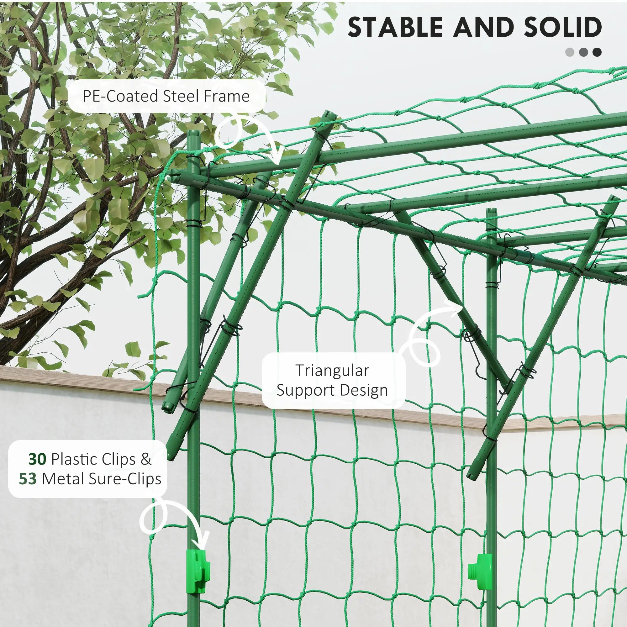 7.3 FT Tall Metal Garden Arch Trellis, For Climbing Plants, Green Plant Stands at Gallery Canada