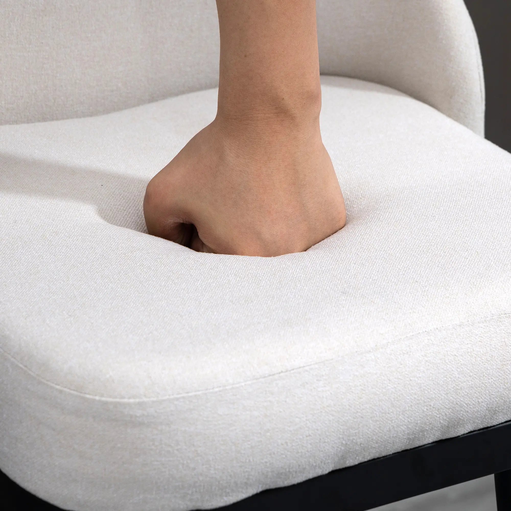 Extra Tall Bar Stools Set of 2, 360° Swivel, Cream White Bar Stools at Gallery Canada