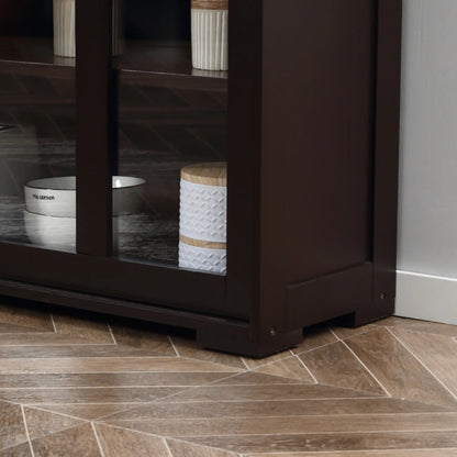 Modern Kitchen Sideboard, Stackable Storage Cabinet, Sliding Glass Door Bar Cabinets at Gallery Canada