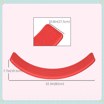 32.3" Balance Board, Wobble Board, Kids Rocker, Montessori Toy, Red Baby Gym & Playmats at Gallery Canada