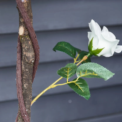 3FT White Rose Artificial Plant In Pot, Fake Plant For Indoor Decor, White Artificial Trees at Gallery Canada