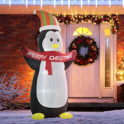 8' Inflatable Penguin LED Lights, Indoor Outdoor Christmas Decoration Christmas Inflatables at Gallery Canada
