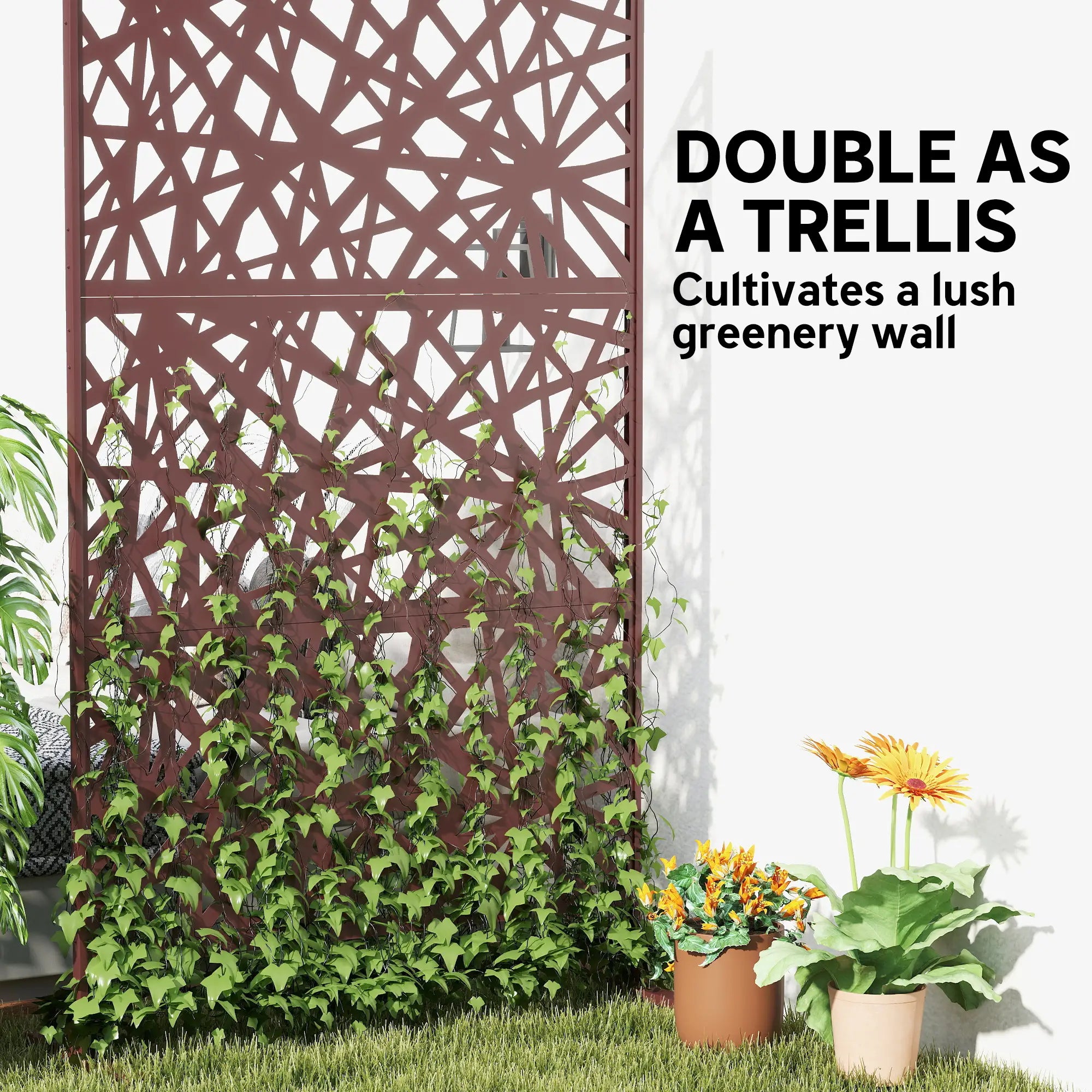 Metal Outdoor Privacy Screen, 78