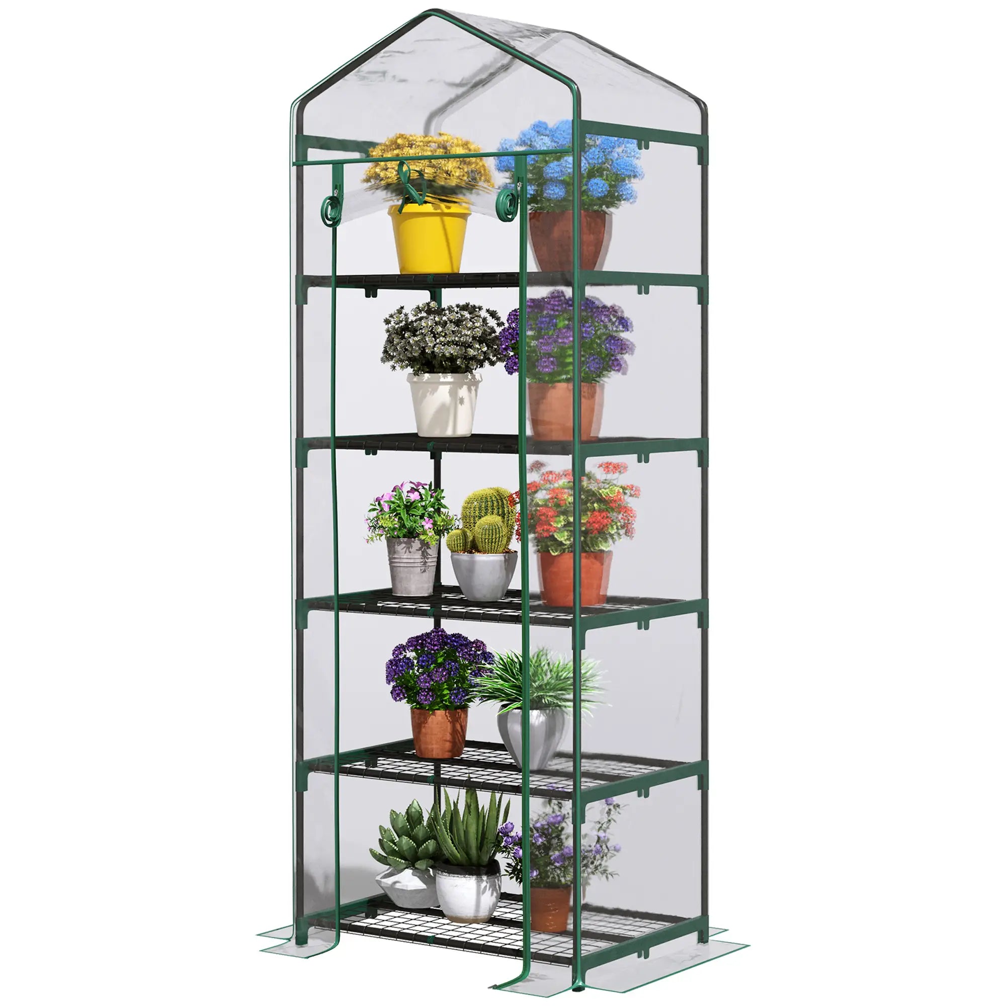 5 Tier Mini Greenhouse, Portable, Transparent, 27.25