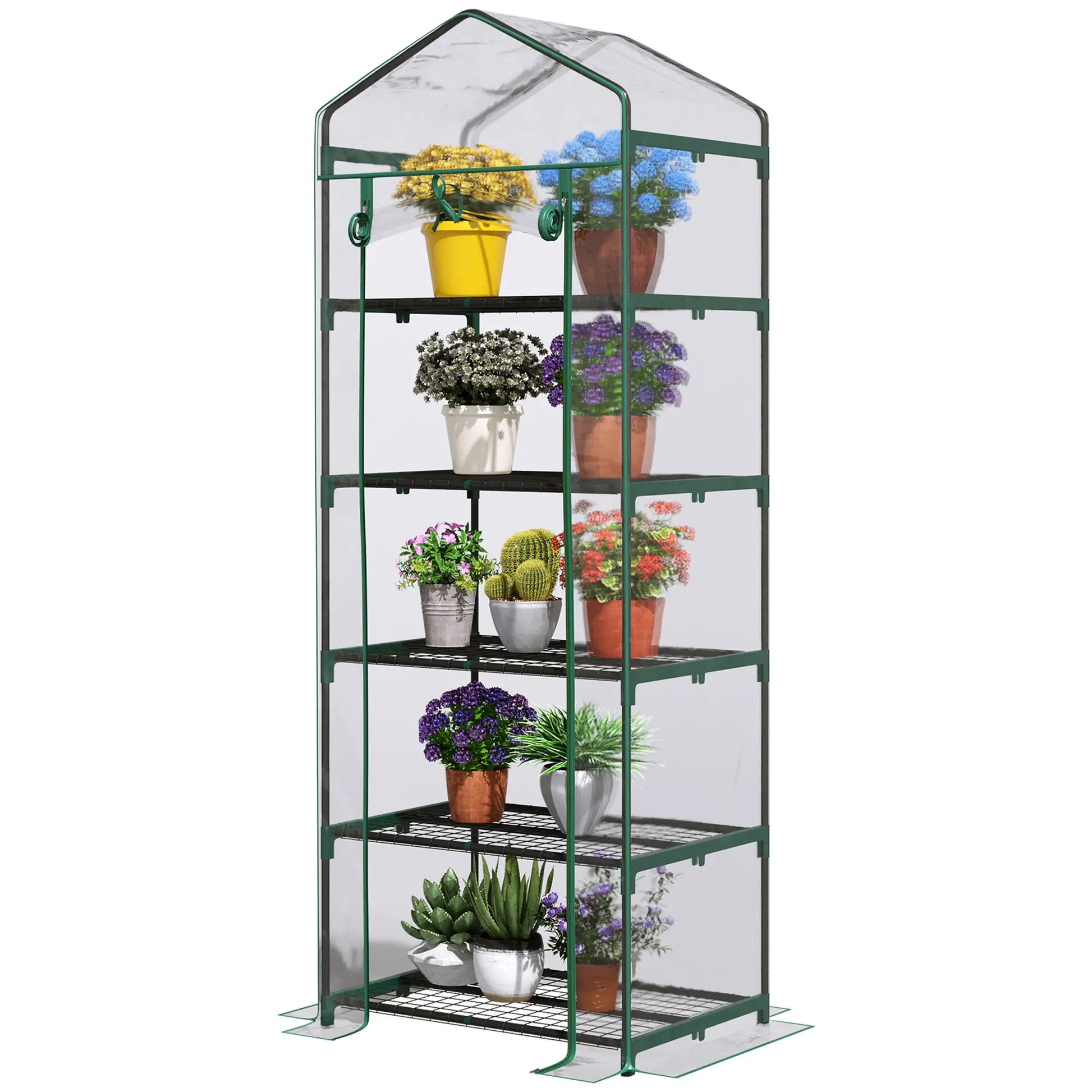 5 Tier Mini Greenhouse, Portable, Transparent, 27.25" x 19.25" x 76", Clear Portable Greenhouses at Gallery Canada