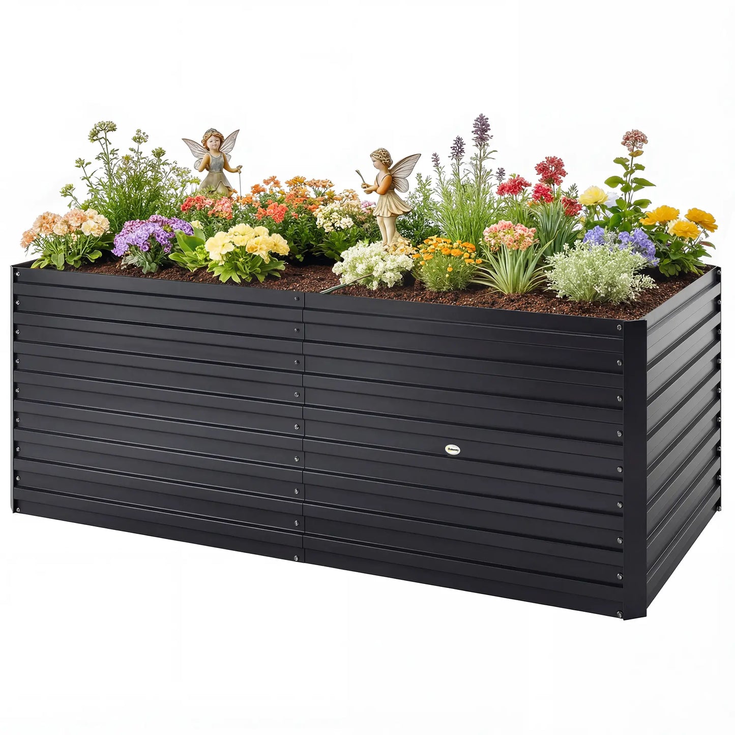 5' x 3' x 2' Galvanized Raised Garden Bed, Black Planter Box, Black Galvanized Planter Boxes Black at Gallery Canada