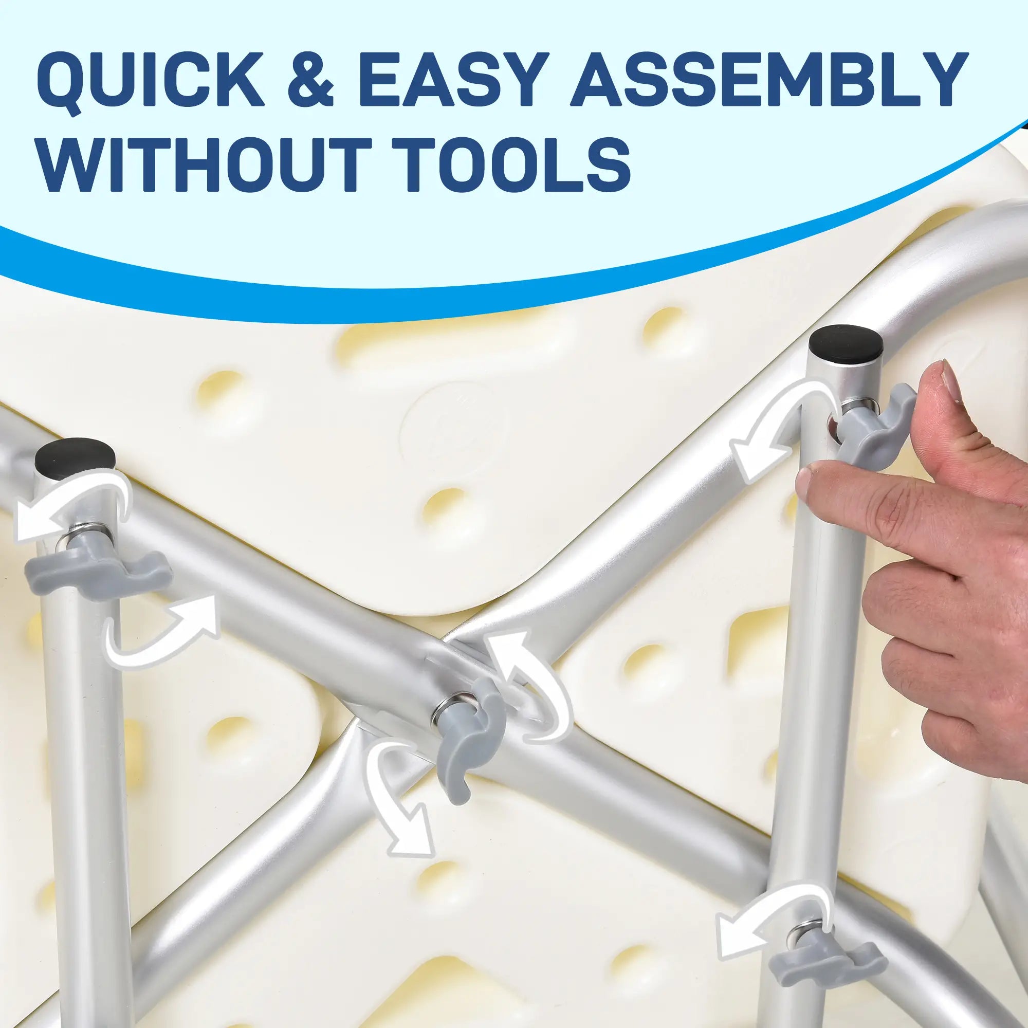 Adjustable Medical Shower Chair with Back, Padded Arms, Non Slip Tub Safety Seat Bath Chairs at Gallery Canada