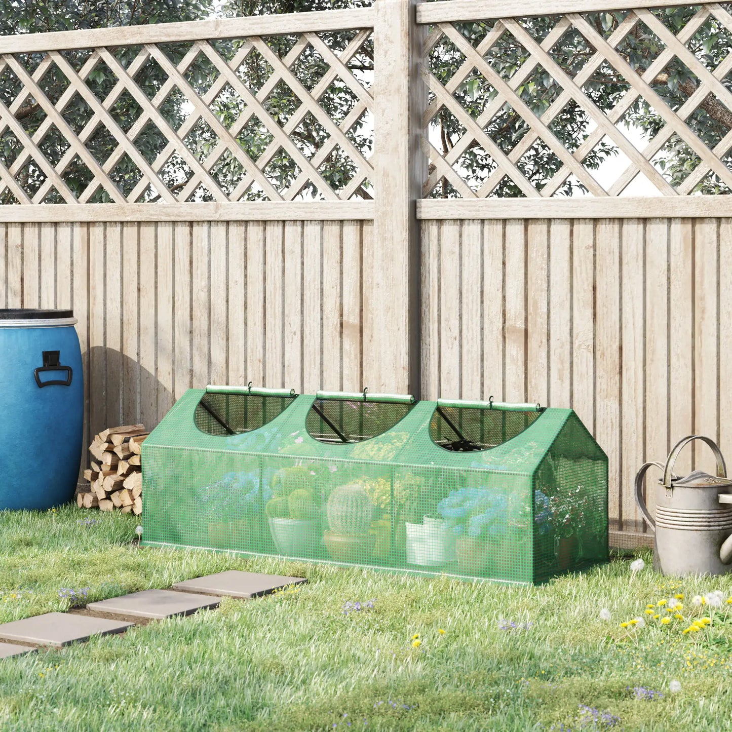 Portable Mini Tunnel Greenhouse, 71" x 24" x 24", Green Mini Greenhouses at Gallery Canada