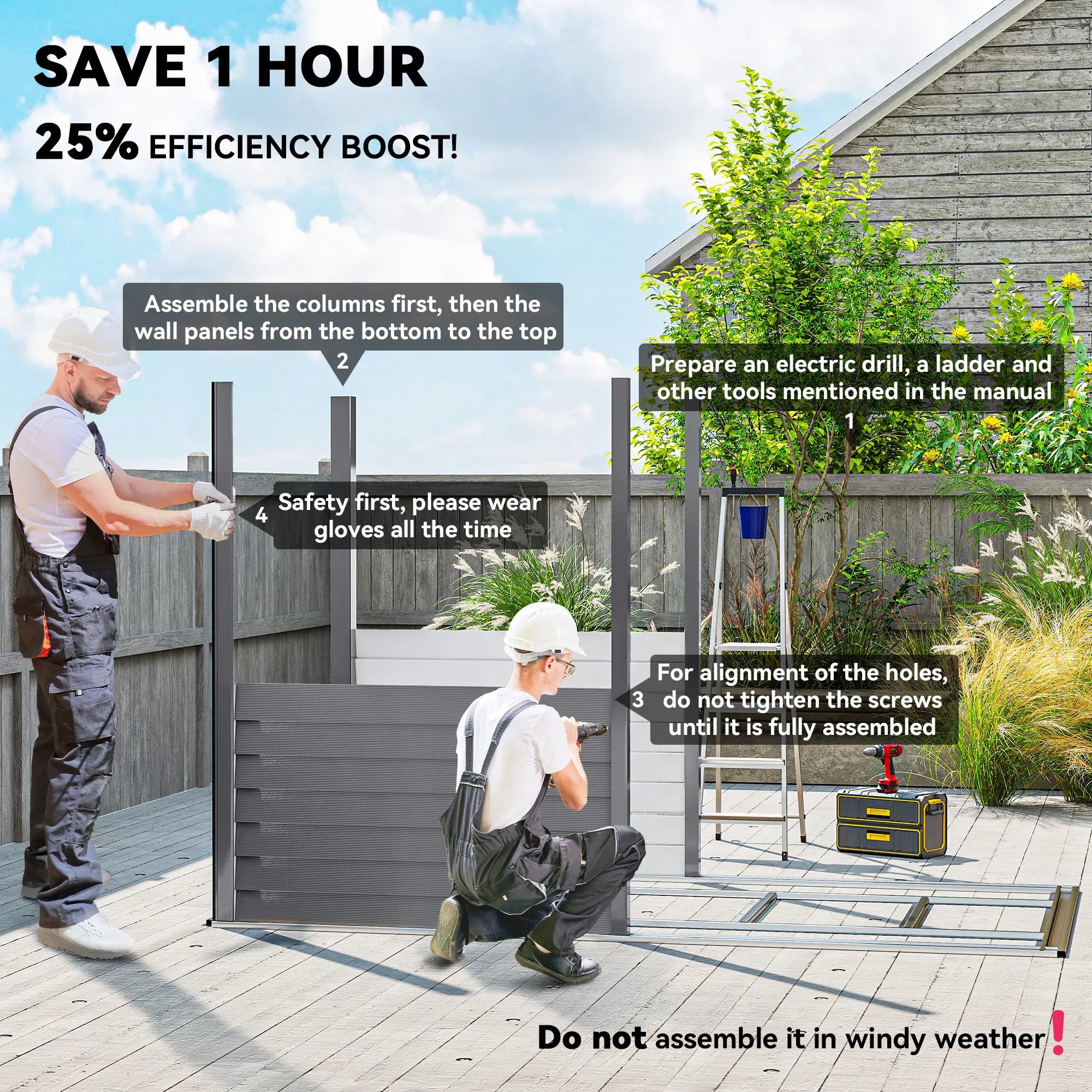 4.6' x 9' Steel Outdoor Storage Shed, Lean to, Lockable Doors, Grey Sheds at Gallery Canada